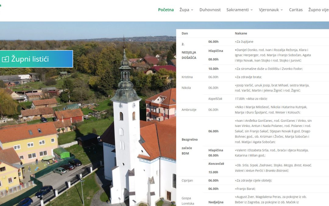 U potpunosti nove web stranice župe