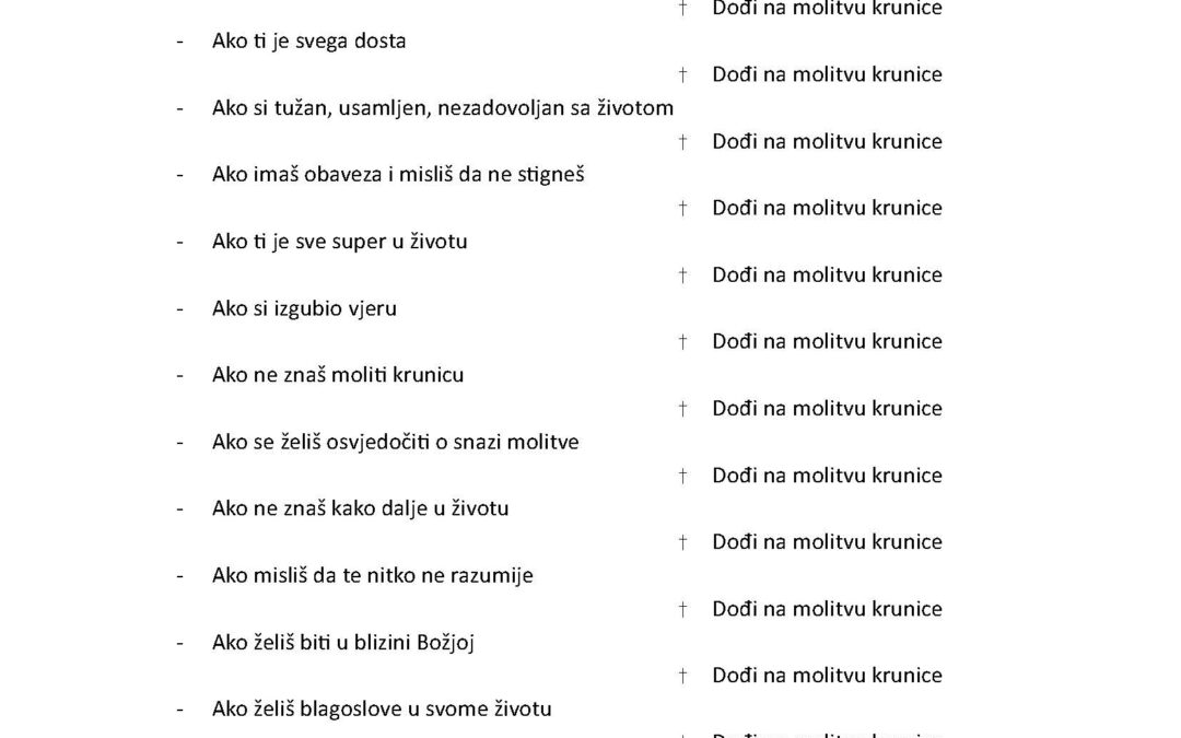 POZIV molitvena zajednica