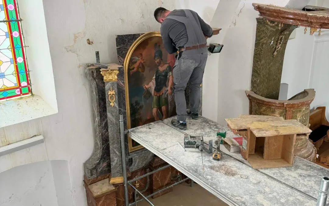 U Kapelščaku je uspješno postavljen obnovljeni oltar sv. Florijana