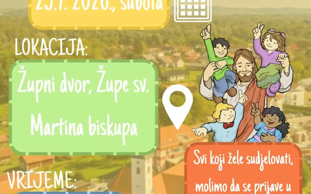 LJETNI SUSRET DJECE – POZIV ZA DJECU OD 1. DO 8. RAZREDA