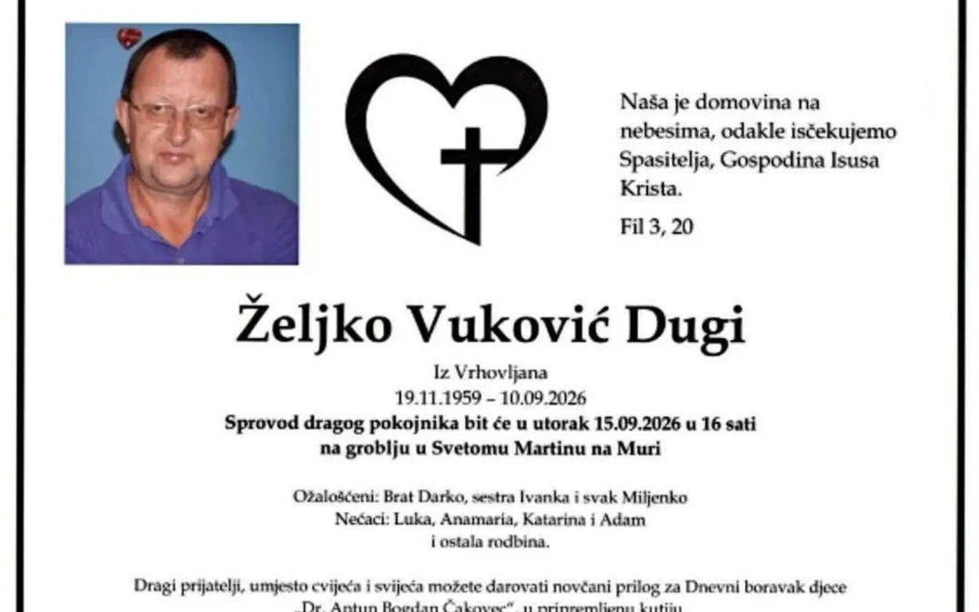 Posljednji pozdrav Željku Vukoviću