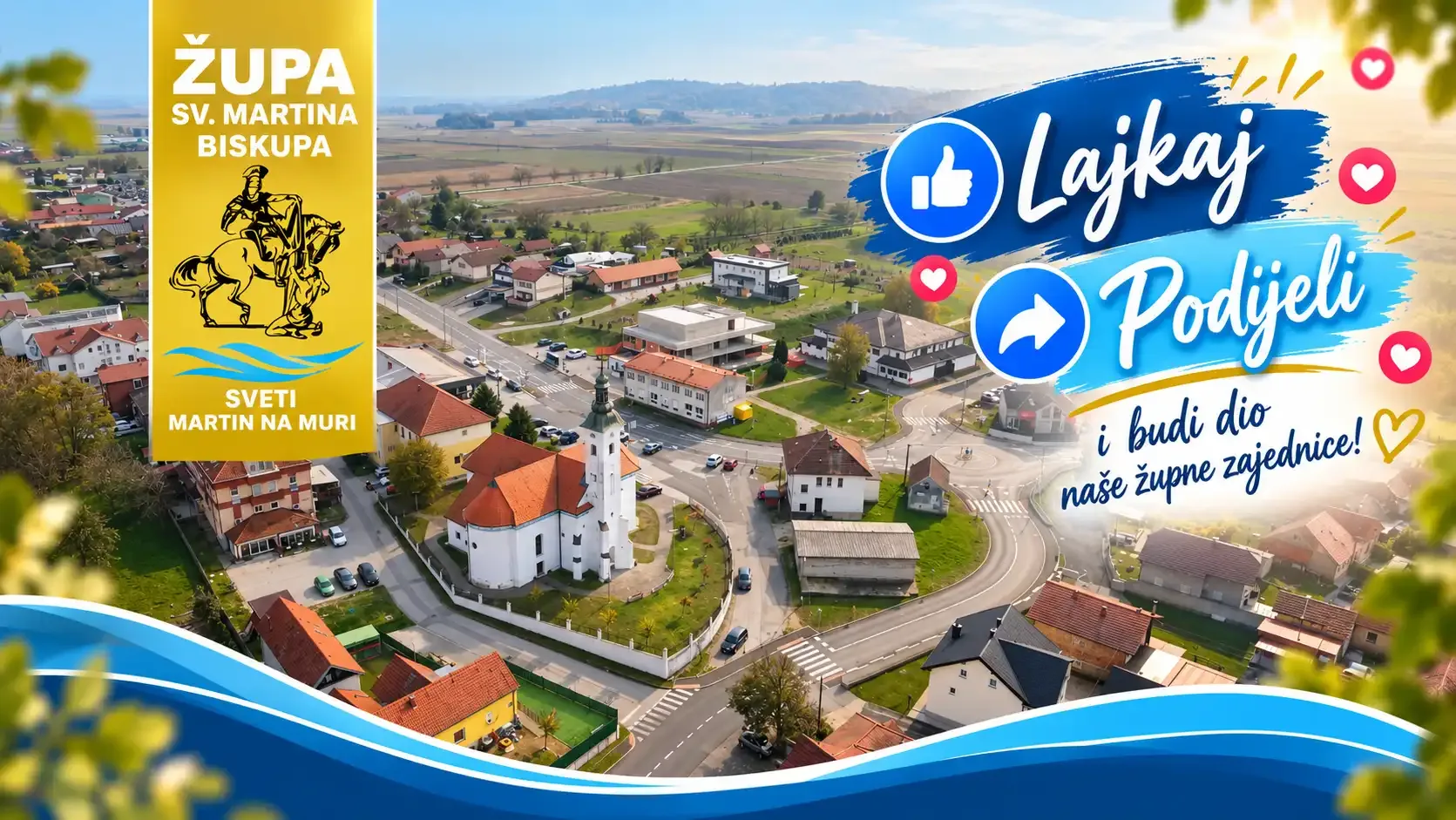 Otvorena službena Facebook stranica Župe sv. Martina biskupa – Sveti Martin na Muri